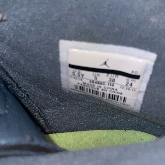 2016 Air Jordan 6 GS Bright Mango size 5.5Y youth 384665-114 sneaker shoes - Picture 11 of 15